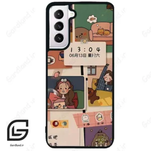قاب گوشی سامسونگ اس 21 نرمال (Galaxy S21 5G ) طرح دخترانه کد 2254