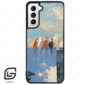 قاب گوشی سامسونگ اس 21 نرمال (Galaxy S21 5G ) طرح گربه کد 2367
