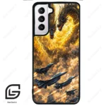 قاب گوشی سامسونگ اس 21 نرمال (Galaxy S21 5G ) طرح گودزیلا کد 2377