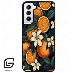 قاب گوشی سامسونگ اس 21 نرمال (Galaxy S21 5G ) طرح پرتقالی کد 2423