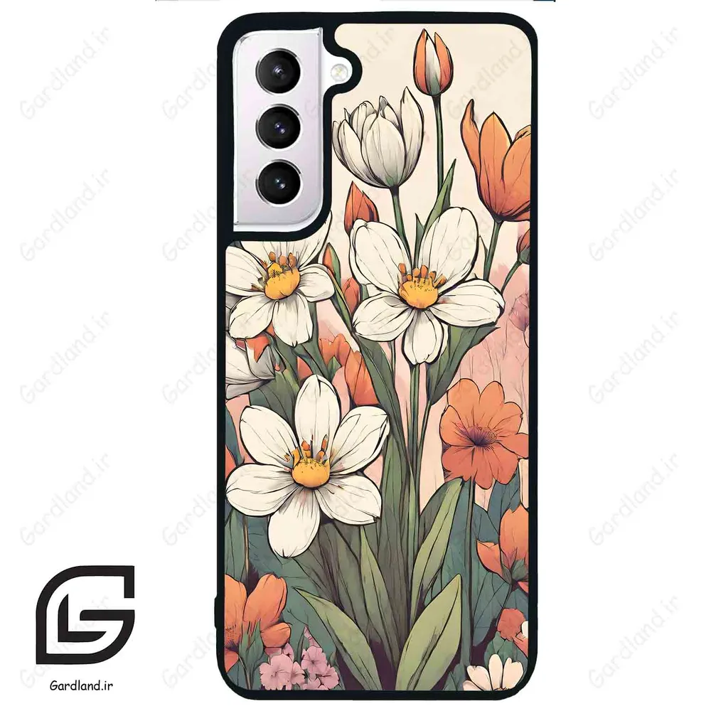 قاب گوشی سامسونگ اس 21 نرمال (Galaxy S21 5G ) طرح گل کد 2475