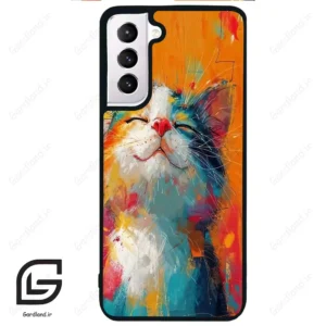 قاب گوشی سامسونگ اس 21 نرمال (Galaxy S21 5G ) طرح گربه کد 2489