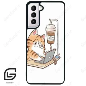 قاب گوشی سامسونگ اس 21 نرمال (Galaxy S21 5G ) طرح گربه کد 2617