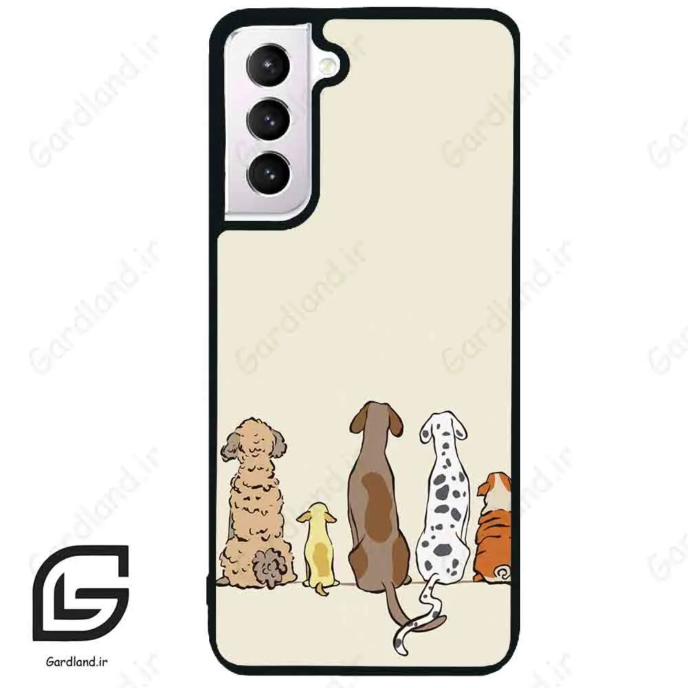 قاب گوشی سامسونگ اس 21 نرمال (Galaxy S21 5G ) طرح سگ کد 2630