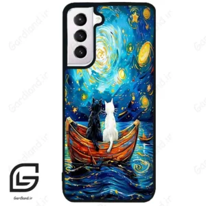 قاب گوشی سامسونگ اس 21 نرمال (Galaxy S21 5G ) طرح گربه کد 2727
