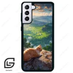 قاب گوشی سامسونگ اس 21 پلاس (Galaxy S21 Plus ) طرح گربه کد 2203