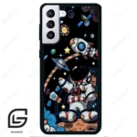 قاب گوشی سامسونگ اس 21 پلاس (Galaxy S21 Plus ) طرح فضانورد کد 2392