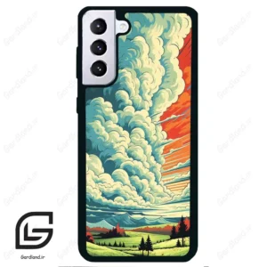 قاب گوشی سامسونگ اس 21 پلاس (Galaxy S21 Plus ) طرح ابرنگی کد 2491