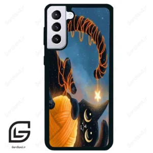 قاب گوشی سامسونگ اس 21 پلاس (Galaxy S21 Plus ) طرح گربه کد 2654