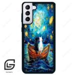 قاب گوشی سامسونگ اس 21 پلاس (Galaxy S21 Plus ) طرح گربه کد 2727