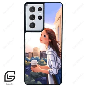 قاب گوشی سامسونگ اس 21 اولترا (Galaxy S21 Ultra ) طرح دخترانه کد 2086