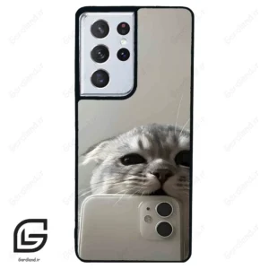 قاب گوشی سامسونگ اس 21 اولترا (Galaxy S21 Ultra ) طرح گربه کد 2246