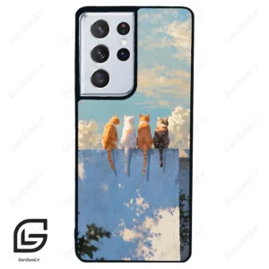 قاب گوشی سامسونگ اس 21 اولترا (Galaxy S21 Ultra ) طرح گربه کد 2367
