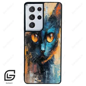 قاب گوشی سامسونگ اس 21 اولترا (Galaxy S21 Ultra ) طرح گربه کد 2397