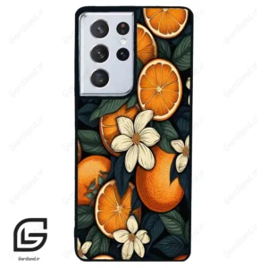 قاب گوشی سامسونگ اس 21 اولترا (Galaxy S21 Ultra ) طرح پرتقالی کد 2423
