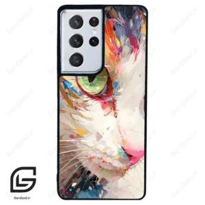 قاب گوشی سامسونگ اس 21 اولترا (Galaxy S21 Ultra ) طرح گربه کد 2437
