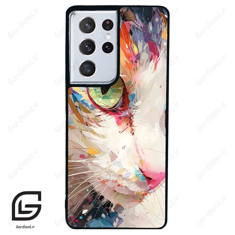 قاب گوشی سامسونگ اس 21 اولترا (Galaxy S21 Ultra ) طرح گربه کد 2437