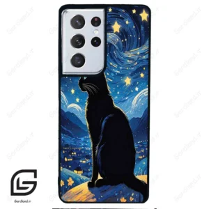 قاب گوشی سامسونگ اس 21 اولترا (Galaxy S21 Ultra ) طرح گربه کد 2438