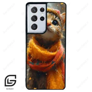 قاب گوشی سامسونگ اس 21 اولترا (Galaxy S21 Ultra ) طرح گربه کد 2440
