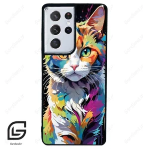 قاب گوشی سامسونگ اس 21 اولترا (Galaxy S21 Ultra ) طرح گربه کد 2483