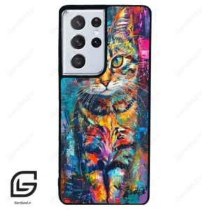 قاب گوشی سامسونگ اس 21 اولترا (Galaxy S21 Ultra ) طرح گربه کد 2488