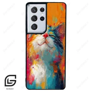 قاب گوشی سامسونگ اس 21 اولترا (Galaxy S21 Ultra ) طرح گربه کد 2489