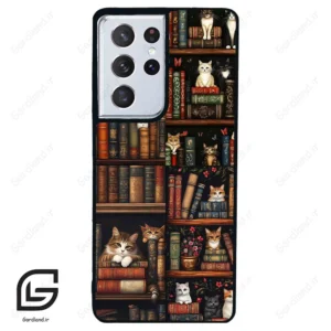 قاب گوشی سامسونگ اس 21 اولترا (Galaxy S21 Ultra ) طرح کتابخانه کد 2532