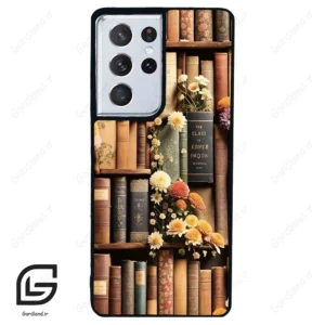 قاب گوشی سامسونگ اس 21 اولترا (Galaxy S21 Ultra ) طرح کتابخانه کد 2534