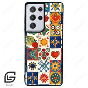 قاب گوشی سامسونگ اس 21 اولترا (Galaxy S21 Ultra ) طرح کاشی کد 2594