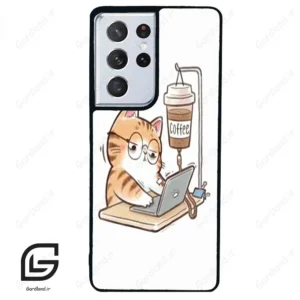 قاب گوشی سامسونگ اس 21 اولترا (Galaxy S21 Ultra ) طرح گربه کد 2617
