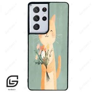 قاب گوشی سامسونگ اس 21 اولترا (Galaxy S21 Ultra ) طرح گربه کد 2619