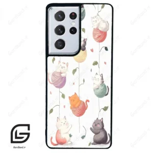 قاب گوشی سامسونگ اس 21 اولترا (Galaxy S21 Ultra ) طرح گربه کد 2633