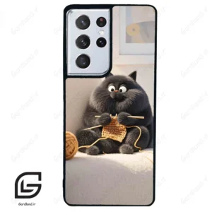 قاب گوشی سامسونگ اس 21 اولترا (Galaxy S21 Ultra ) طرح گربه کد 2639