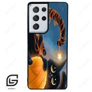 قاب گوشی سامسونگ اس 21 اولترا (Galaxy S21 Ultra ) طرح گربه کد 2654
