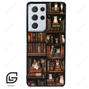 قاب گوشی سامسونگ اس 21 اولترا (Galaxy S21 Ultra ) طرح کتابخانه کد 2675