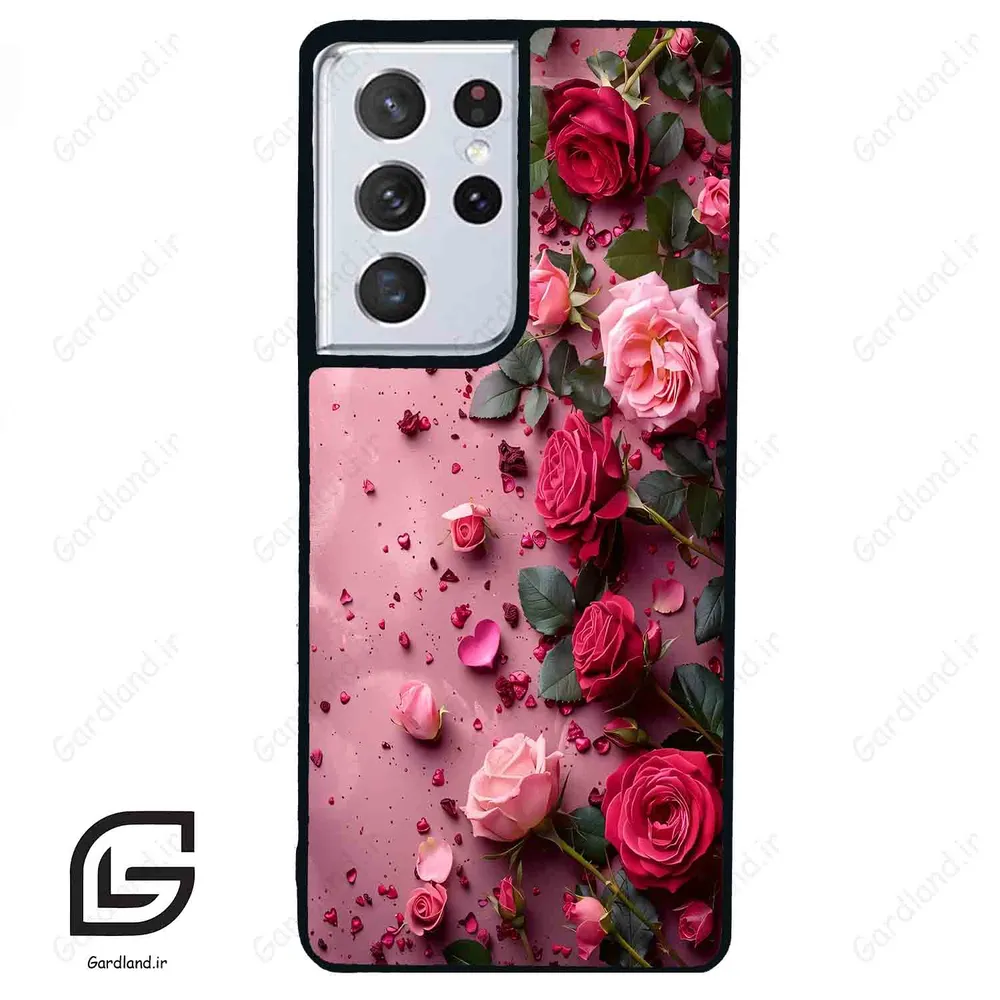 قاب گوشی سامسونگ اس 21 اولترا (Galaxy S21 Ultra ) طرح رز کد 2744