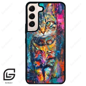قاب گوشی سامسونگ اس 22 نرمال (Galaxy S22 5G ) طرح گربه کد 2488