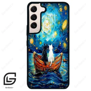 قاب گوشی سامسونگ اس 22 نرمال (Galaxy S22 5G ) طرح گربه کد 2727