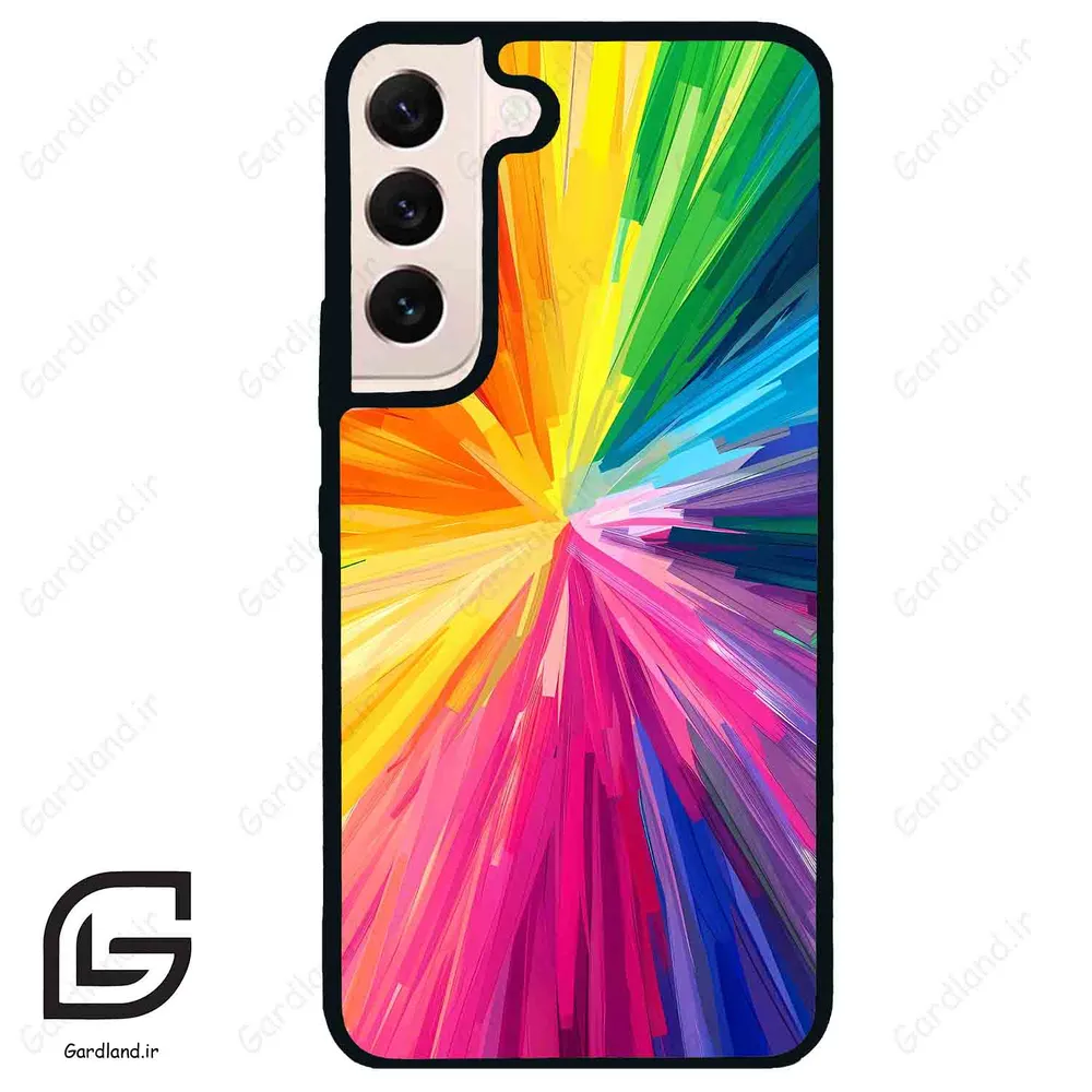 قاب گوشی سامسونگ اس 22 نرمال (Galaxy S22 5G ) طرح رنگارنگ کد 2877