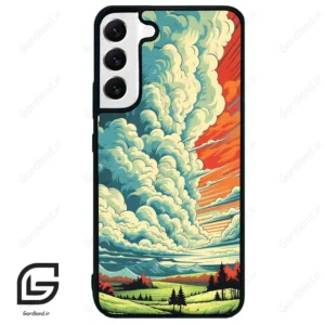 قاب گوشی سامسونگ اس 22 پلاس (Galaxy S22 Plus ) طرح ابرنگی کد 2491