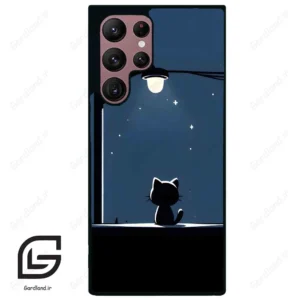 قاب گوشی سامسونگ اس 22 اولترا (Galaxy S22 Ultra ) طرح گربه کد 2098