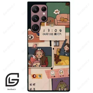 قاب گوشی سامسونگ اس 22 اولترا (Galaxy S22 Ultra ) طرح دخترانه کد 2254