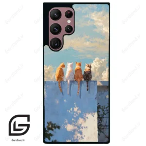 قاب گوشی سامسونگ اس 22 اولترا (Galaxy S22 Ultra ) طرح گربه کد 2367