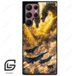 قاب گوشی سامسونگ اس 22 اولترا (Galaxy S22 Ultra ) طرح گودزیلا کد 2377