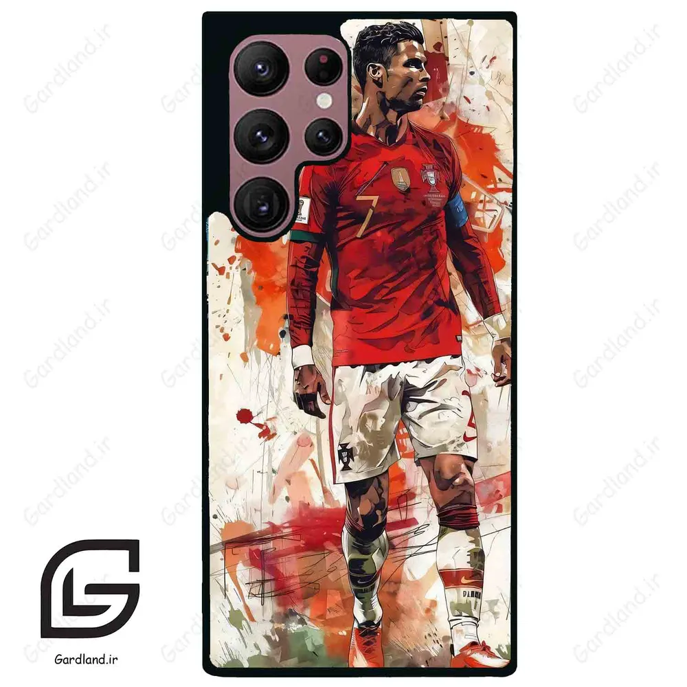 قاب گوشی سامسونگ اس 22 اولترا (Galaxy S22 Ultra ) طرح رونالدو کد 2419