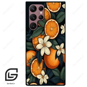 قاب گوشی سامسونگ اس 22 اولترا (Galaxy S22 Ultra ) طرح پرتقالی کد 2423