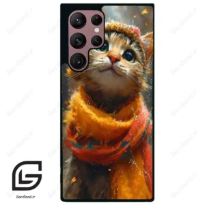 قاب گوشی سامسونگ اس 22 اولترا (Galaxy S22 Ultra ) طرح گربه کد 2440