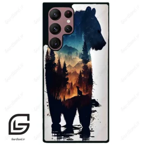 قاب گوشی سامسونگ اس 22 اولترا (Galaxy S22 Ultra ) طرح خرس کد 2449