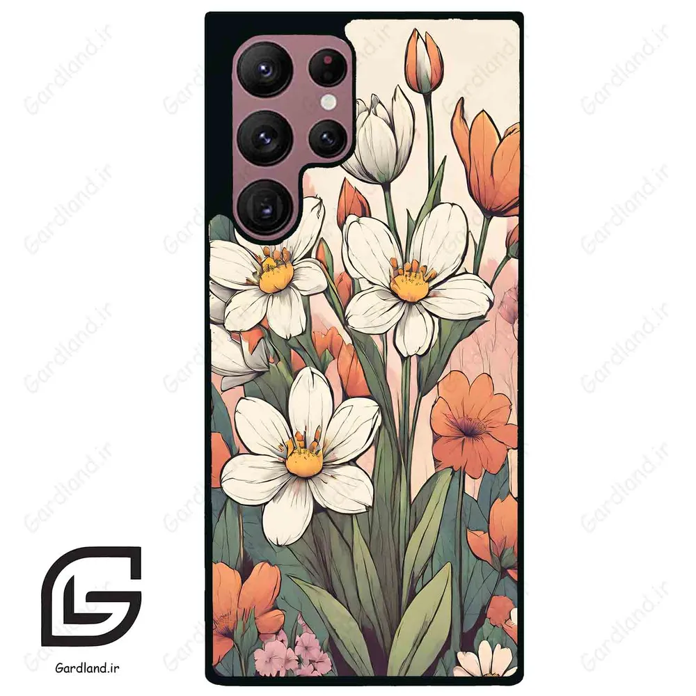 قاب گوشی سامسونگ اس 22 اولترا (Galaxy S22 Ultra ) طرح گل کد 2475
