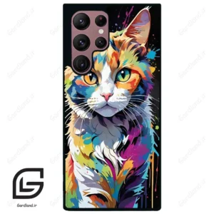 قاب گوشی سامسونگ اس 22 اولترا (Galaxy S22 Ultra ) طرح گربه کد 2483
